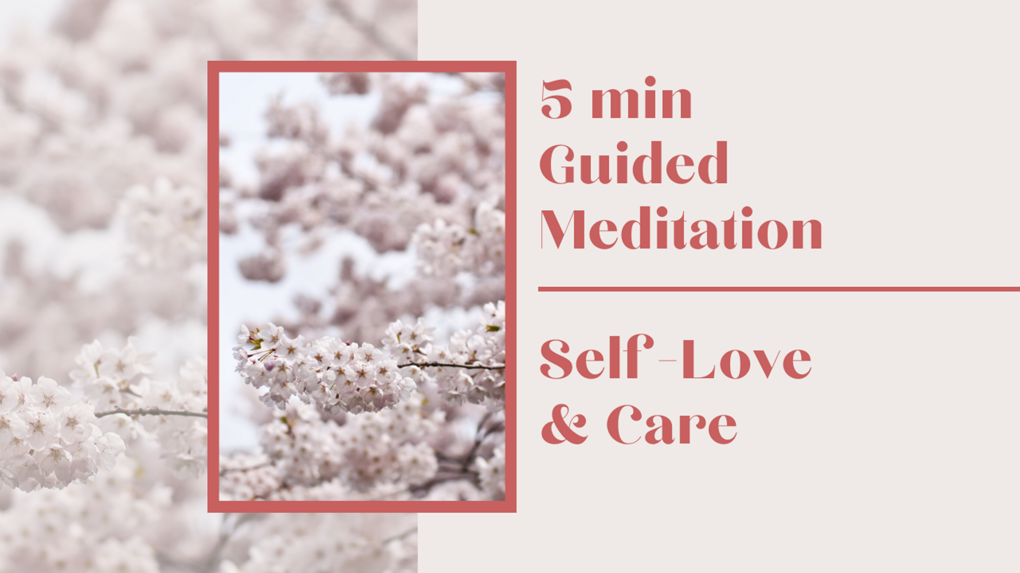 GUIDED MEDITATION SELF LOVE & CARE - 5 min
